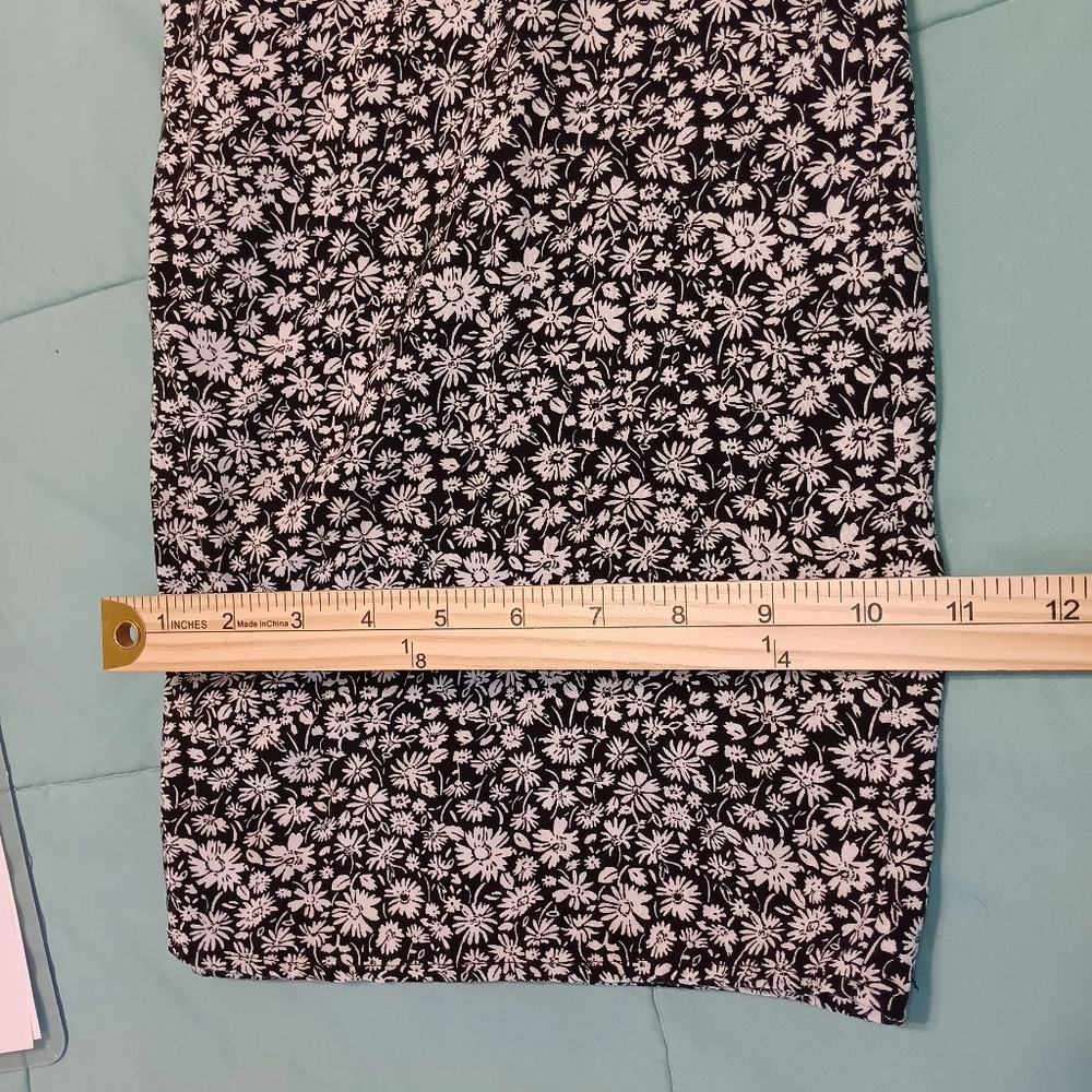 American Eagle Women Halter Tie Black&White Jumpsuit Size Small Frayed Hem - Picture 12 of 15